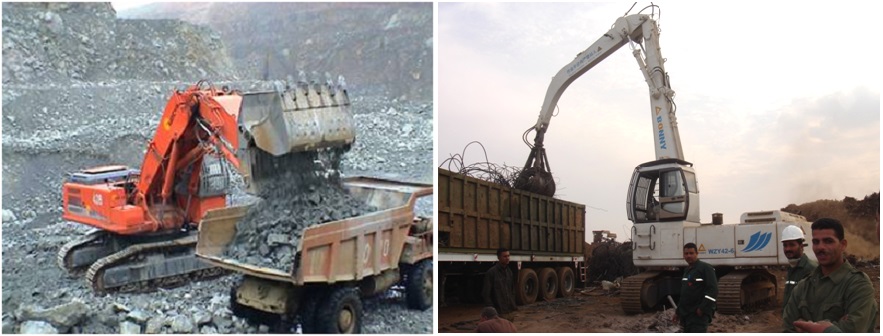 挖掘機(jī)、抓鋼機(jī)